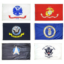 3X5 Military 6 Branches Armed Forces DOUBLE SIDED Nylon FLAG Set Flags LICENSED - £107.45 GBP