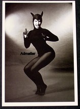 Bettie Page Unused Postcard Dancing Devil Pin Up Girl Art! Bunny Yeagar Photo! - £3.32 GBP