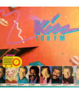 1986 Kiss 108 FM Music Radio Station Advertisement Vintage New England D... - $558.44 MXN