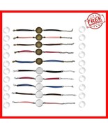 40Pcs 25mm Adjustable Leather Cabochon Bracelet Set - Perfect for DIY Je... - $595.41 MXN