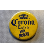 VTG Corona Extra Viva Mexico Beer Advertising 1.5&quot; Pin Back Button Yellow - €1,73 EUR