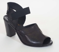 Lemare Pel. Dixan UTF 554 Womens Black Leather Elastic Slingback Heels S... - £40.83 GBP