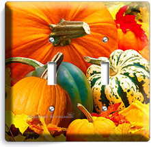 Pumpkins Squash Harvest Double Light Switch Wall Plate Cover Kitchen Dining Room - £8.96 GBP