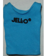 Fashion doll clothes Jello shirt blue with black letters for Barbie vint... - $9.99