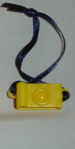 Barbie fashion doll accessory vintage camera yellow wth ribbon strap Mat... - $9.99