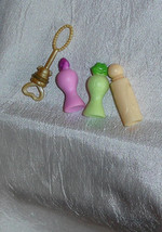 Barbie doll accessory miniature perfume make up or shampoo bottles kissing lips - £8.73 GBP