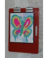 Barbie doll accessory clipboard with faux artist pad butterfly drawing v... - £7.87 GBP