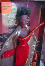 Princess Delight Janay doll 1999 Twin Towers background red dress Barbie type  - £55.30 GBP