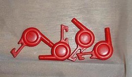 Barbie doll accessory lot of four red hair dryers vintage - $9.99