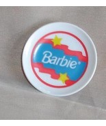 Barbie doll accessory dinner plates w larger monogram vintage kitchen ac... - £6.29 GBP