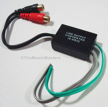 Speaker Level to RCA Line Output Car Radio Audio Signal Converter Power Amp RCA - $12.15