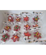 LOT OF 12 KITCHEN FRIG MAGNETS BRIGHTLY COLORED FRUIT 4&quot; NEW IN PKGS - $6.60