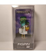 Minecraft Zombie On Chicken FigPin Enamel Pin 1325 Locked Official Colle... - £15.29 GBP