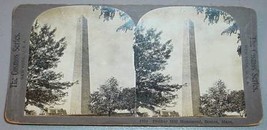 Boston Ma Photo Stereoview   Bunker Hill Monument - £10.21 GBP