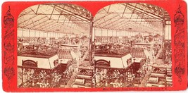 MAIN BUILDING INTERIOR 1876 CENTENNIAL - New Excelsior Stereoview - £11.74 GBP