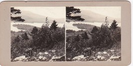 Mt. Major &amp; Pumpkin Point NH - Carlton-Boynton Family Stereoview - £13.91 GBP