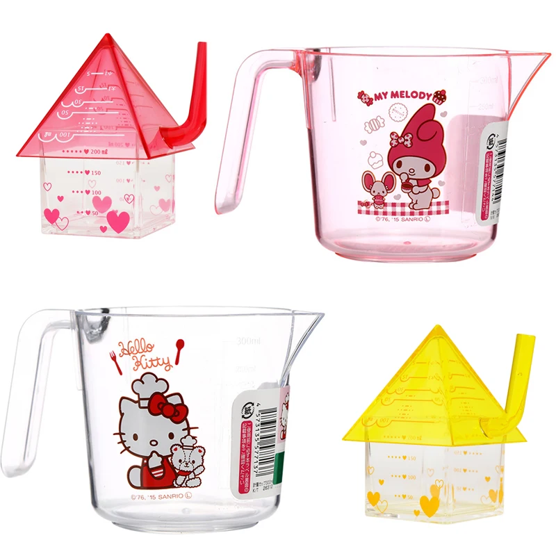 Sanrioed Hellokittys MyMelody 300ml Cute Cartoon Kawaii Measuring Cup Kitchen - £9.64 GBP