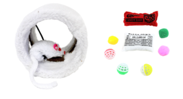 Interactive Cat Mouse Tunnel 8 Pack Cat Kitten Fun Toys Set with Catnip - £7.92 GBP