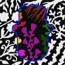 Pepita Needlepoint kit: Hamsa Inverse Colors, 10&quot; x 10&quot; - £61.81 GBP+