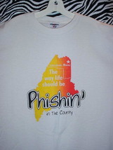 PHISH CONCERT T SHIRT ~ CREAM &amp; ORANGE/LARGE - $22.75