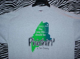 PHISH CONCERT T SHIRT ~ GRAY &amp; GREEN/LARGE - $22.75