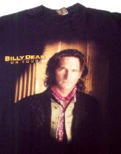 Primary image for BILLY DEAN - RARE 1996 TOUR T SHIRT (L)