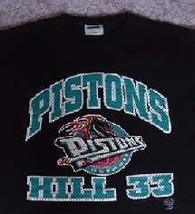 DETROIT PISTONS #33 HILL - T SHIRT (XL) - £10.32 GBP