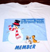 Snowman, Dog, Cat ~ Humane Soc. T Shirt (Xl) - £10.24 GBP