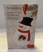 Brookstone Digital Snowman Holiday Photo Ornament -100 photos. - £16.41 GBP