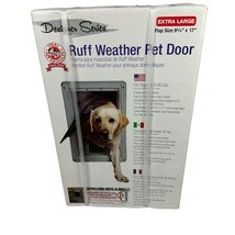 Ideal Ruff Weather Extra Large Pet Door 9 3/4&quot; X 17&quot; Flap Size Dogs Up T... - $2,119.27 MXN