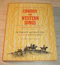 Cowboy &amp; Western Songs   Austin E. &amp; Alta S. Fife Hc/Dj/1st Ed./1969 - £19.62 GBP