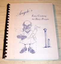 Angelo&#39;s Easy Cooking For Busy People   Autographed Cook Book - £19.94 GBP