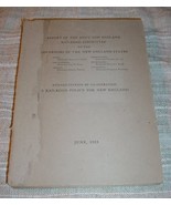 REPORT OF JOINT NEW ENGLAND RAILROAD COMMITTEE TO GOVERNORS (1923) - £62.49 GBP