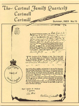 Cartmel Cartmell Cartmill Genealogy Newsletter Set - £68.16 GBP