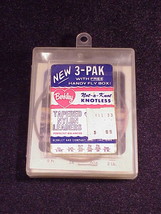 Vintage Berkley 3 Pak of Not-A-Knot Tapered 2 lbs. Test Leaders with Fly... - £7.13 GBP