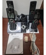 AT&amp;T CL82419 BLACK CORDLESS PHONE &amp; ANSWERING SYSTEM WITH 1 BASE PLUS 4 ... - $77.95 CAD
