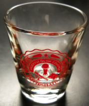 Sigillum Universitatis Miamiensis Shot Glass Clear Glass with Red Print ... - £6.28 GBP