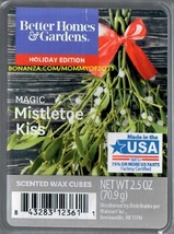 Magic Mistletoe Kiss Better Homes and Gardens Scented Wax Cubes Tarts Candle - $4.00