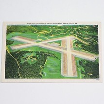 SCRANTON WILKES-BARRE PA AIRPORT - 1948(?) color / linen postcard. Unuse... - $8.90