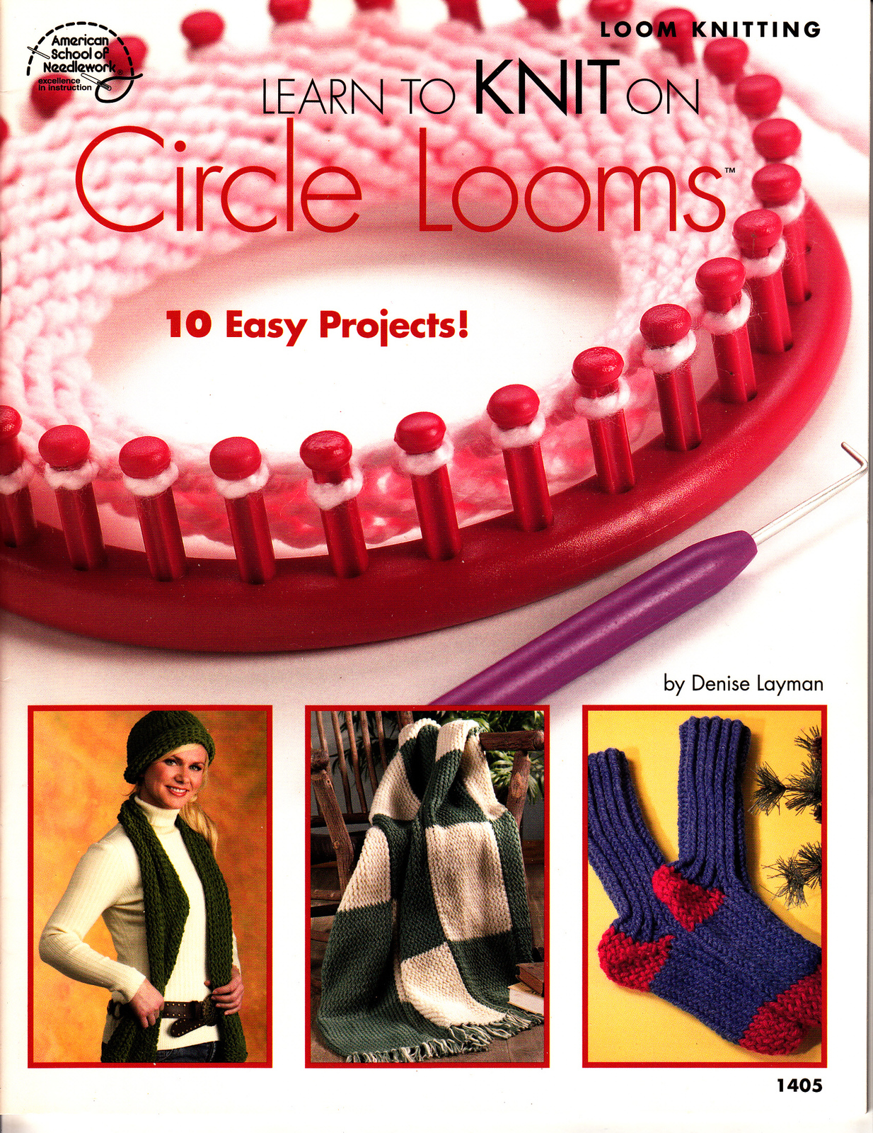 Learn to Knit on Circle Looms by Denise Layman (2006, Loom Knitting Paperback) - $5.00