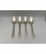 Set of 4 Christofle France Silverplate ARIA 7 1/2&quot; Place / Soup Spoons - $189.99