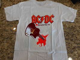 ACDC Rare 1978 If You Want Blood You&#39;ve Got It Euro Tour T shirt - £14.15 GBP