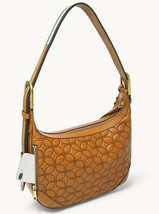 Fossil Hannah Signature Hobo Shoulder Bag Brown Embossed Leather ZB7954998 FS - £113.94 GBP