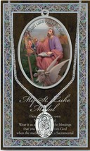 St.Luke Pewter Necklace with Embossed Prayer Pamphlet and Two Free Holy ... - £14.33 GBP