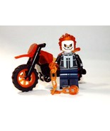 Minifigure Ghost Rider Robbie Reyes With Motorcycle Comic Bulk Block - €7,89 EUR