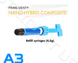 Prime Dent VLC Nano Hybrid Composite A3 Light Cure 4.5 gram syringe  001... - $15.99