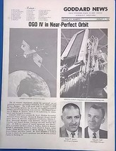 NASA Goddard News &amp; Inside Goddard newsletters August 7 1967 Lunar Explorer OGO - £7.83 GBP