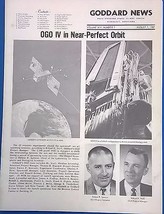 NASA Goddard News &amp; Inside Goddard newsletters August 7 1967 Lunar Explorer OGO - £7.92 GBP