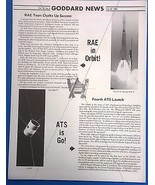 NASA Goddard News &amp; Inside Goddard newsletters July 22 1968  ATS &amp; RAE - $9.89