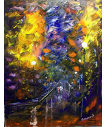 Modern Palette knife impressionism Painting - £198.58 GBP